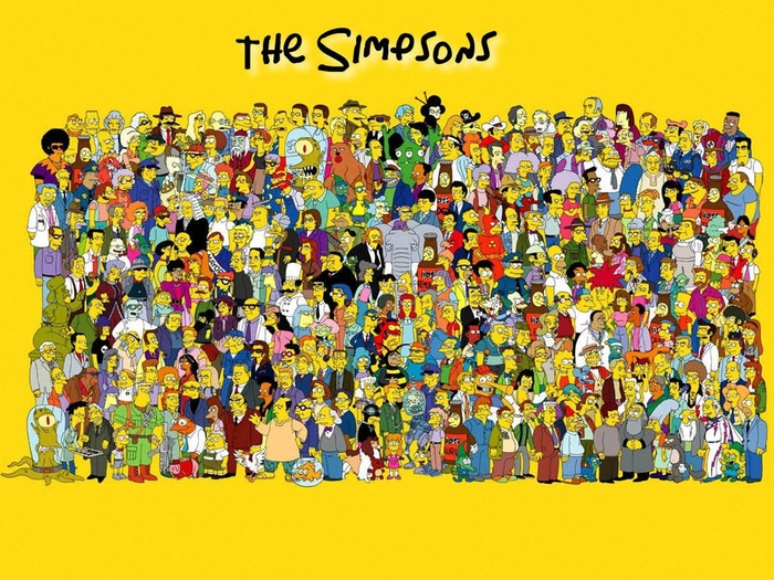 Почти все герои &quot;Симпсонов&quot;